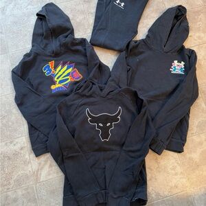 Boys UnderArmour Hoodies and pants Size Large